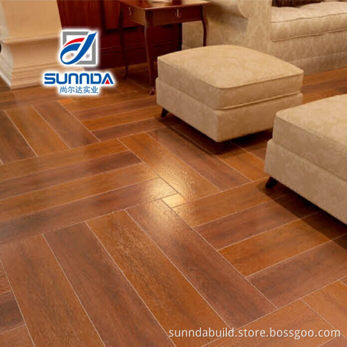 wood imitation ceramic rough finish porcelain flooring tiles for sitting room, bedroom, kitchen